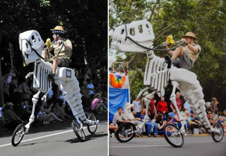 Illustration for article titled A Rideable T-Rex Skeleton Tricycle Is all my Jurassic Dreams Come True